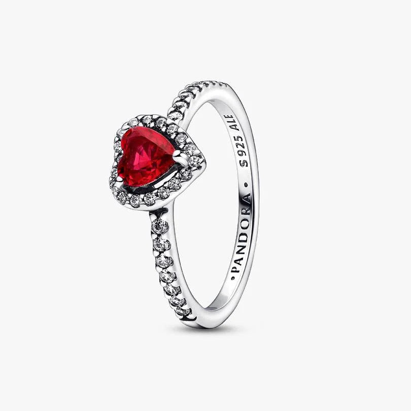 Anillo Corazon Rojo