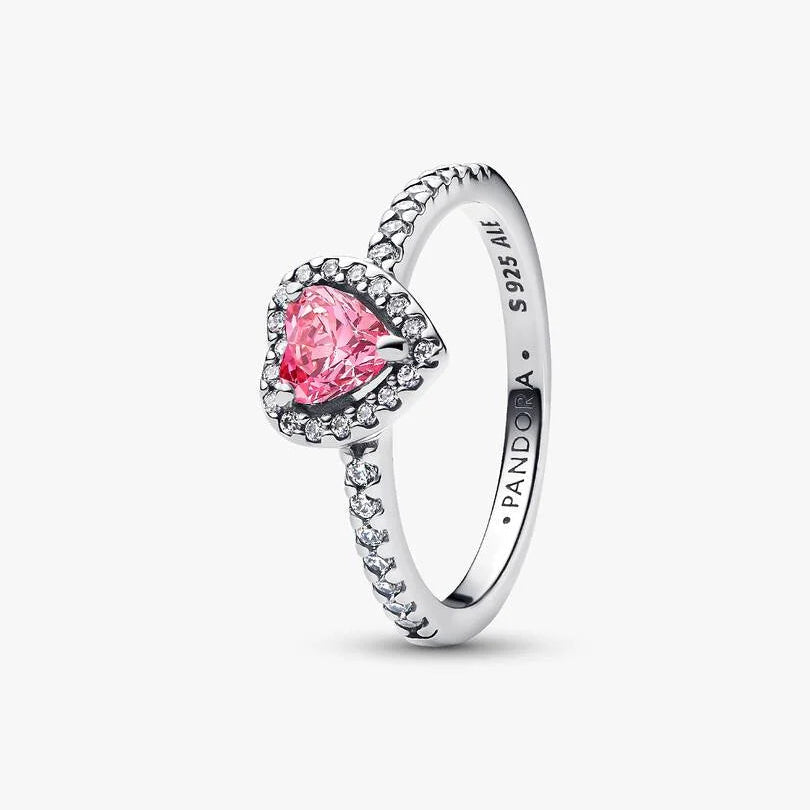 Anillo Corazon Rosa